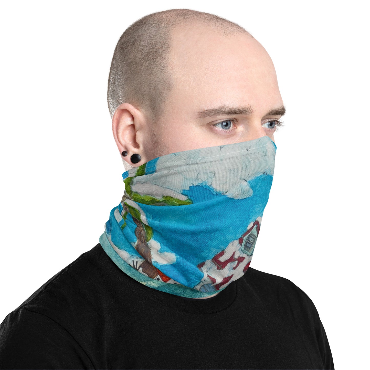 Tropical Christmas Single Neck Cover